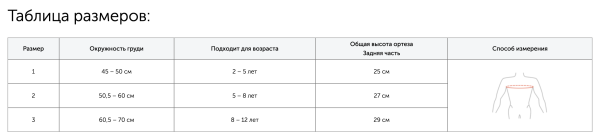 Детский корректор осанки с ребрами жесткости Reh4Mat AM-PES-01 (детский)